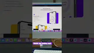 Ultimate Mobile app landing page design in figma #figma #webdesign