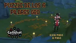 Guia de como resolver un Puzzle en espiral - Seis pilares Geo - GENSHIN IMPACT  +  Cofre Valioso