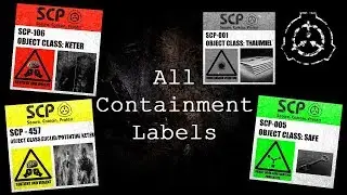 All Containment Labels | SCP - Containment Breach Ultimate Edition (v5.0.0)