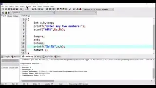 05 Swap two numbers using third variable | C Program |  CollegePlacementPrep