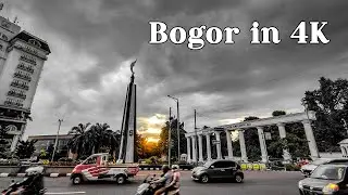 EVENING WALK | PEDESTRIAN WALK AROUND BOGOR BOTANICAL GARDEN, INDONESIA (4K ULTRA HD)