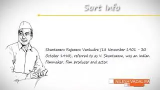 V. Shantaram’s google doodle | Biography