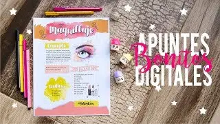 Apuntes bonitos digitales en word | Apunte sobre Maquillaje | Yosoywen