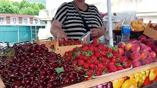 Абхазия.Гагра,утро 15июня.Рынок