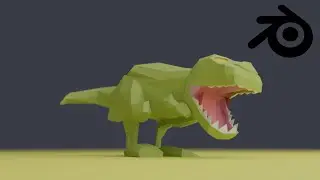 How to make low poly dino | blender 3.2 |