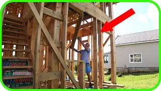 Dismantled an opening in the frame house the Dismantling of the fence!