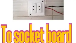 #electrician How to make two socket board full explain