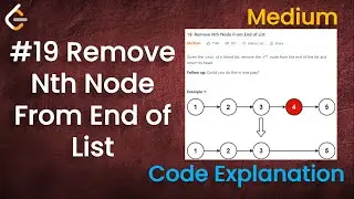Remove Nth Node From End of List | Live Coding with Explanation | Leetcode - 19