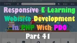 Responsive E Learning Website Development In PHP With PDO Part 41 Creating Crumb Navigation