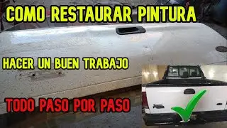 COMO RESTAURAR PINTURA  ,SACABOLLOS ,MASILLADO ,LIJADO,PINTURA Y BARNIZ  (CURSO PINTURA AUTOMOTRIZ)