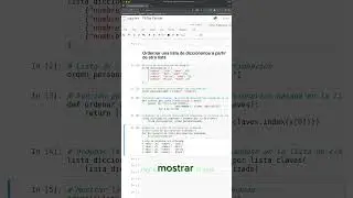 Ordenar una lista con otra lista #python #programming #coding #programacion #septipycode #edutuber
