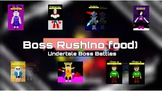 Beating Boss Rush in Undertale Boss Battles