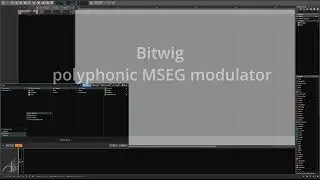 Bitwig Polyphonic MSEG Modulator