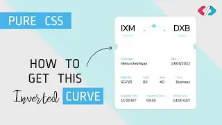 Flight Boarding Pass using HTML and  Pure CSS