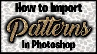 How to IMPORT and use PATTERNS in photoshop! (super quick & easy)