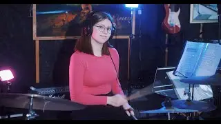 Maroon 5 - Moves Like Jagger ft. Christina Aguilera drum cover (исполняет Оля Жакова)