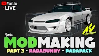 🔴LIVE MOD MAKING! Rocket Bunny MOD! - Assetto Corsa!