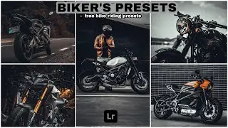 How To Edit Biker's Presets -Bike Riding Photography Presets Mobile Lightroom Tutorial| Free Presets
