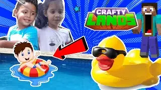 CRAFTY LANDS JOGO CONSTRUIMOS UMA PISCINA!