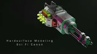 Amazing Sci- Fi Canon Modeling in Blender using Fluent Addon