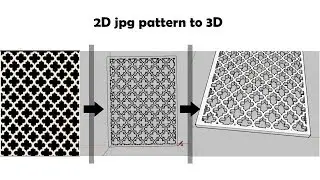 Easy Way To Convert a 2D Image to 3D in Sketchup | Hindi