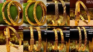 Latest Gold bangles designs 2021 with weight and price| gold jewellery collection 