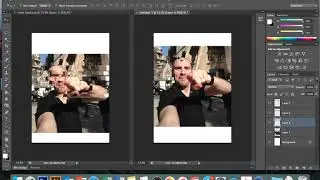 How to make a glitch effect face in Photoshop level 1