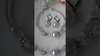 ❌ПРОДАНО❌Комплект бижутерии | Браслет| Чокер ручной работы| #колье #серьги #чокер #браслет