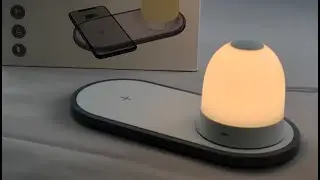 Ночной светильник с беспроводной зарядкой 10w qinetiq w34 Wireless Charger