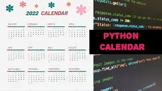 How to make a calendar in python