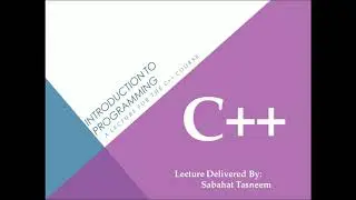 Introduction to C++/C Plus Plus in Urdu/Hindi Lecture 1