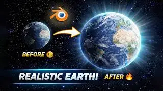 Realistic Earth in Blender 3D | Blender Full Tutorial 🔥
