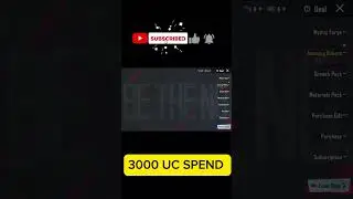 3000 UC Spend Pubgm&bgmi