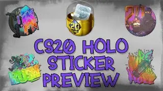 CS20 Sticker Capsule - CS20 Classic Holo, Boost Holo, Rush 4x20, Fire in the Hole Holo