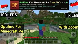 Optifine For Minecraft Pocket Edition Is Here (Hindi)minecraft Pe 1.19 + | Fix Lag In Minecraft PE