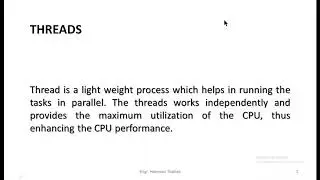 what is thread in operating system || OS lecture 14a