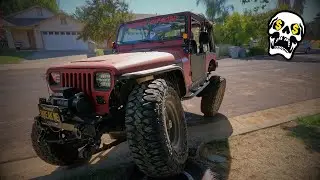 Old School Jeep YJ Build (Part 16) | Stretch Driveshaft, DIY Bumpstops, Shackles & Skid Plate Lift