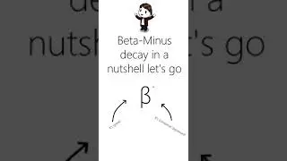 Beta-Minus Decay in a nutshell | Physics in a nutshell