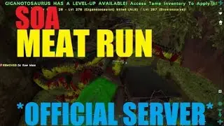 Ark Survival Evolved Official Server Raid Meat Run - Official Server