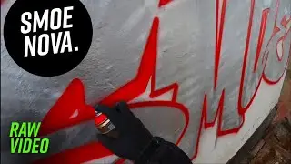 🤤 CHROME & RED - dirty fill, clean letters | full process bombing