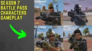 *NEW* SEASON 7 BATTLE PASS CHARACTERS GAMEPLAY IN BATTLE ROYALE | COD MOBILE