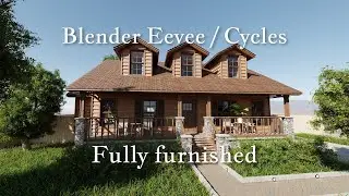 Available now! | Realtime Blender Eevee Interior Tour Modular Classic Style House 9