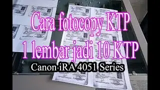 How to photocopy multiple ID cards using repeat images with the iRA medium 4051 || Series machine