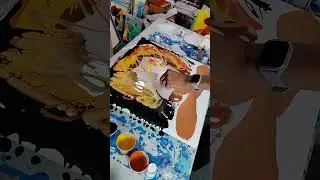 #99 Mind-Blowing Hair Transformation! Abstract hair acrylic pour painting
