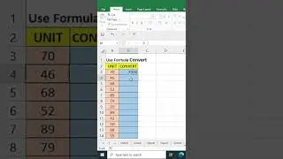 How to use Convert formula excel in convert 