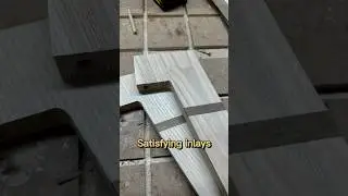 Satisfying woodworking inlays - Do YOU agree? #shorts #woodworking #diy #joinery #furniture #tools