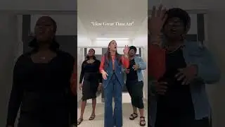 a little pre-show/ dressing room hymn singing with the girls. 🤍… “How Great Thou Art.”