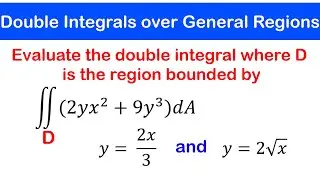 🟡17a - Double Integrals over General Regions | Example 1