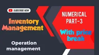 Inventory management|Operation management| With price break| BBA|BBM|BBS| In Nepali