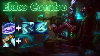 Full Ekko Combo - W + E & Q + Auto Attack  + Hextech Rocketbelt + Auto Attack